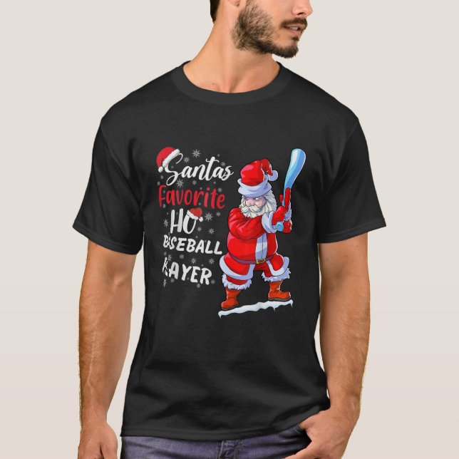 Weihnachtslieder Ho Baseball Pajama Weihnachten T-Shirt (Vorderseite)