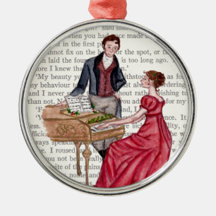 Weihnachtslieder in Pemberley Ornament Aus Metall