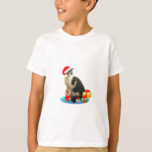 Weihnachtslieder-Katze und niedlicher Engel T-Shirt