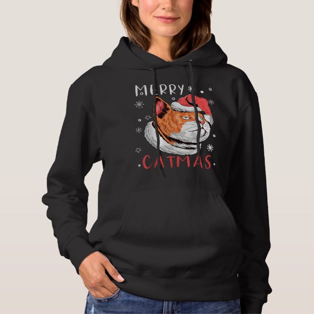Weihnachtslieder Katzen Weihnachten Weihnachten We Hoodie (Vorderseite)