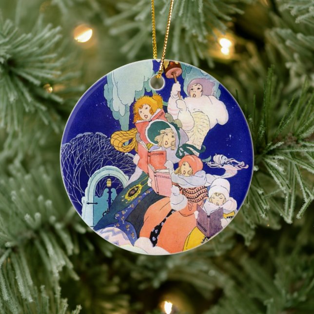 Weihnachtslieder Keramik Ornament (Baum)