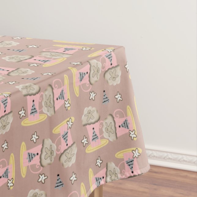 Weihnachtslieder, Lebkuchen Mann Kaffeebäume Tischdecke (Beispiel)