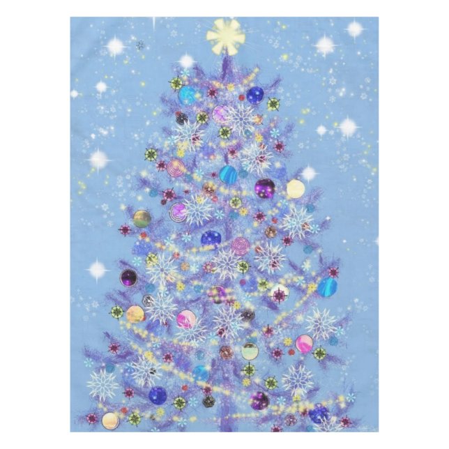 Weihnachtslieder mit schönem Weihnachtsbaum Tischdecke (Vorderseite)