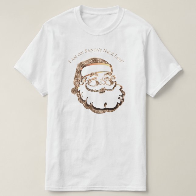 Weihnachtslieder Niedliche Weihnachtsweihnachtsgol T-Shirt (Design vorne)