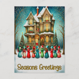 Weihnachtslieder Postkarte