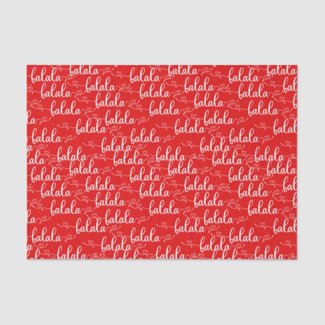 Weihnachtslieder Red Seidenpapier (Vorderseite)