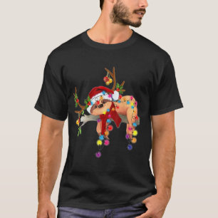 Weihnachtslieder Rentiere Licht Weihnachtsnachtsfe T-Shirt