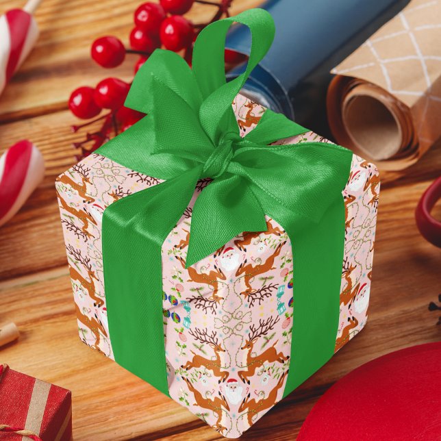 Weihnachtslieder Rosa Nahtloses Muster Geschenkpapier (Von Creator hochgeladen)