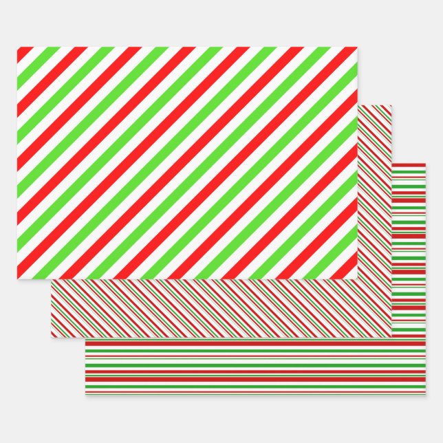 Weihnachtslieder rot, weiß, grün gefärbt geschenkpapier set (Set)