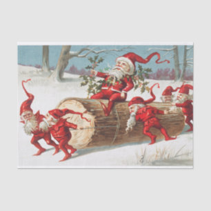 Weihnachtslieder rutschen auf einem Stein Seidenpapier