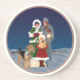 Weihnachtslieder Sandstein Untersetzer