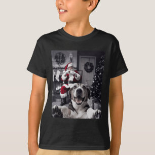 Weihnachtslieder Selfie mit dem Weihnachtsmann Nie T-Shirt