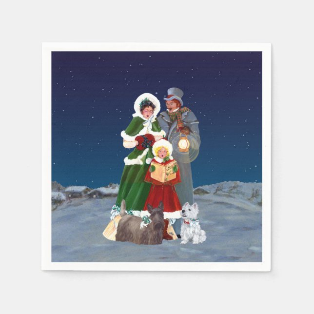 Weihnachtslieder Serviette (Vorderseite)