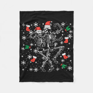 Weihnachtslieder Skelette Funny Xmas Knochen Goth Fleecedecke