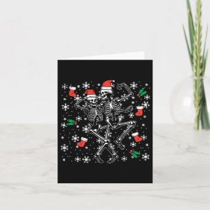 Weihnachtslieder Skelette Funny Xmas Knochen Goth Karte