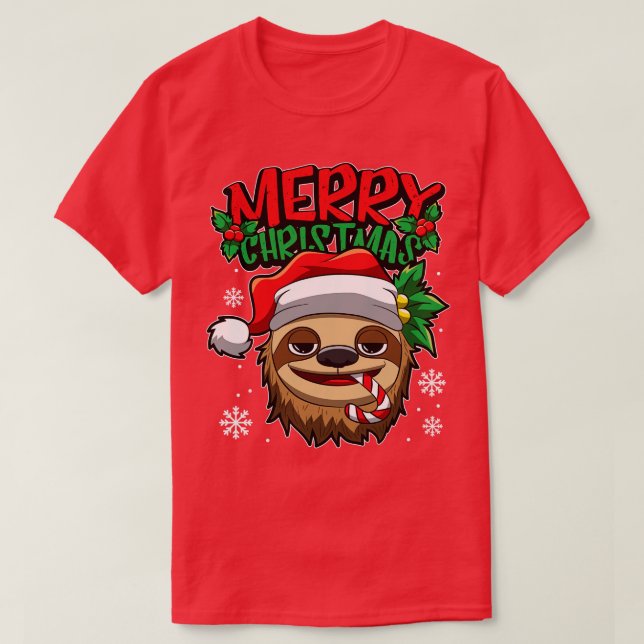 Weihnachtslieder Sweet Christmas Animals Lazy T-Shirt (Design vorne)
