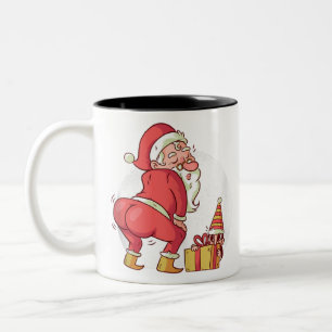Weihnachtslieder taufend santa claus elf pajamas zweifarbige tasse