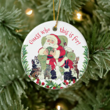 Weihnachtslieder und Bunny Rabbits Custom Christma