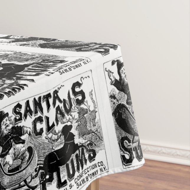 Weihnachtslieder, Vintager Weihnachtsmann Tischdecke (Beispiel)