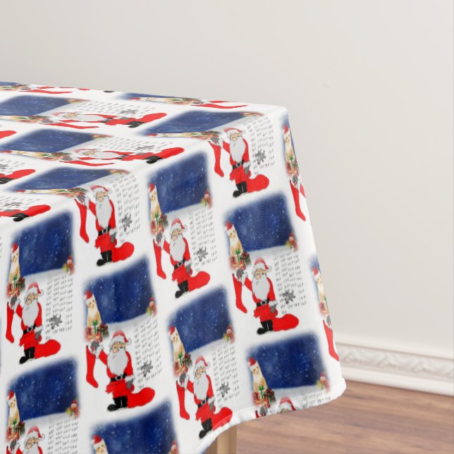 Weihnachtslieder, Weihnachten Tischdecke (Beispiel)