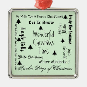 Weihnachtslieder Weihnachtsdekoration Ornament Aus Metall
