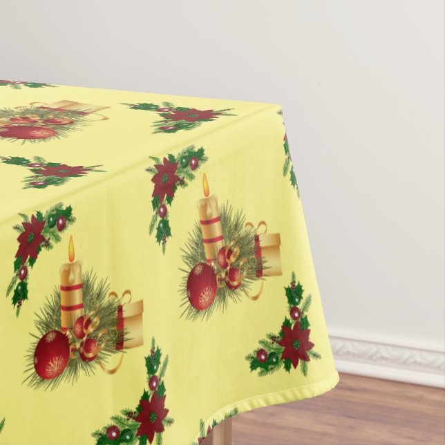 Weihnachtslieder, Weihnachtskerze Tischdecke (Beispiel)