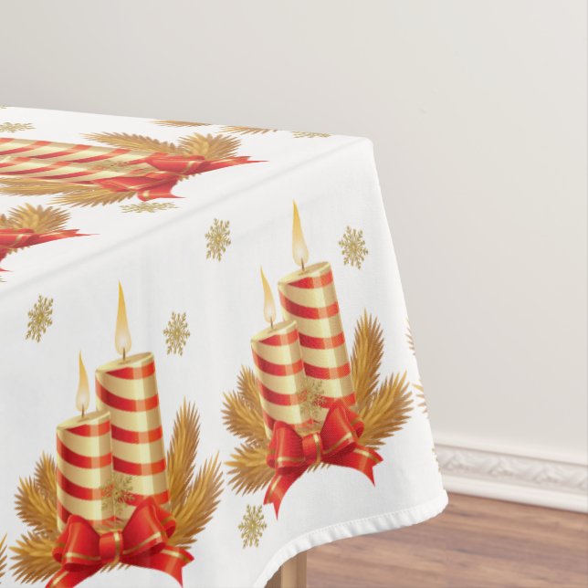 Weihnachtslieder, Weihnachtskerze Tischdecke (Beispiel)