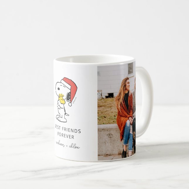 Weihnachtslieder & Woodstock | Beste Freunde Kaffeetasse (VorderseiteRechts)