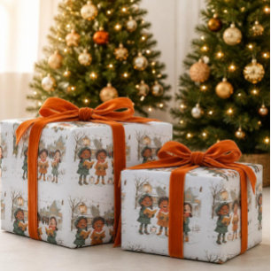 Weihnachtsliedersänger  geschenkpapier