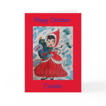 Weihnachtsliefer Personalisierte Weihnachtskarte