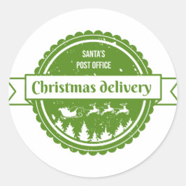 Weihnachtslieferung Abzeichen Runder Aufkleber