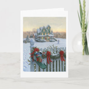 Weihnachtslieferung Feiertagskarte