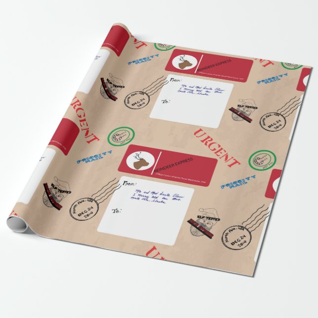 Weihnachtslieferung! Geschenkpapier (Ungerollt)