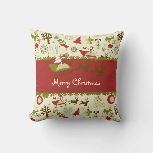 Weihnachtslieferung Kissen (Vorderseite)