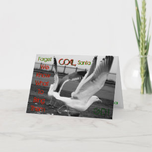 Weihnachtslieferung - Seagull-Stil Feiertagskarte