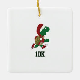 Weihnachtsliegeschildkröte 10K Keramikornament
