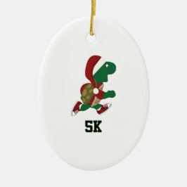 Weihnachtsliegeschildkröte 5K Keramikornament