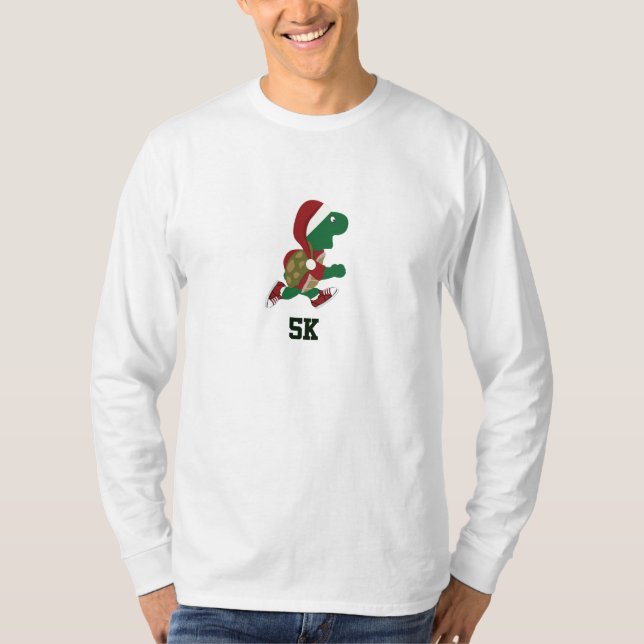 Weihnachtsliegeschildkröte 5K T-Shirt (Vorderseite)