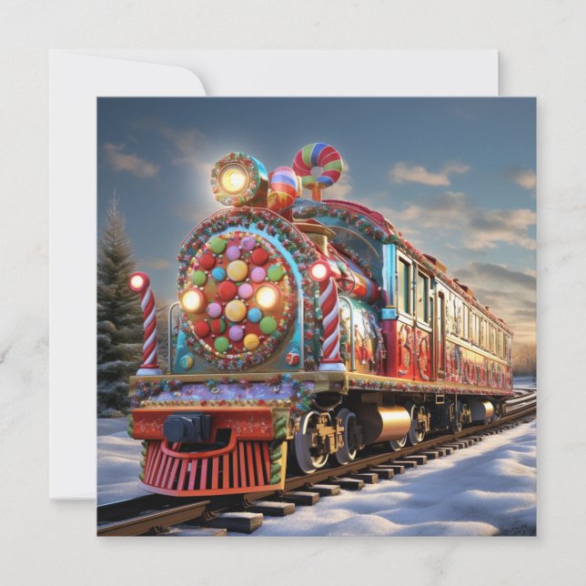 Weihnachtsliegezug Karte (Vorderseite)