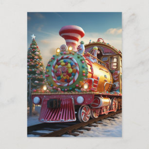 Weihnachtsliegezug Postkarte