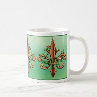 WeihnachtsLilie mit Alligatoren Kaffeetasse
