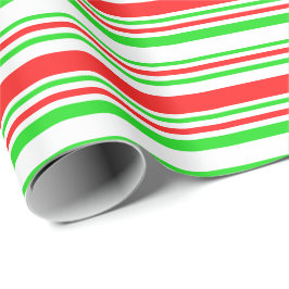 Weihnachtslinien grün, weiß, rot farbig geschenkpapier