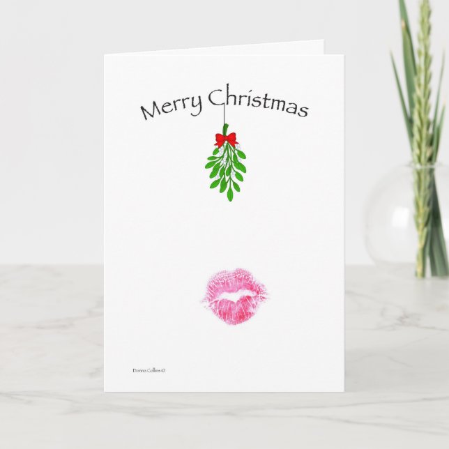 Weihnachtslips Feiertagskarte (Vorderseite)
