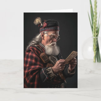 Weihnachtsliste des Weihnachtsmanns Karte