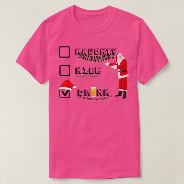 Weihnachtsliste T-Shirt (Design vorne)