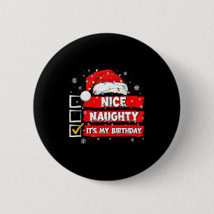 Weihnachtsliste Weihnachtsmann Nett Unartig Ich Ha Button
