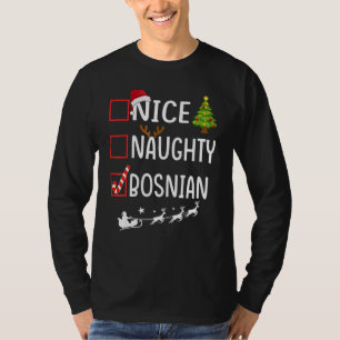 Weihnachtsliste Xmas Weihnachtsmann Nett Ungezogen T-Shirt