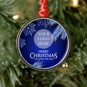 Weihnachtslogo von Luxusunternehmen - Weihnachtslo Ornament Aus Metall