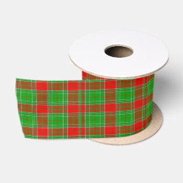 Weihnachtslumberjack Kariert Satinband