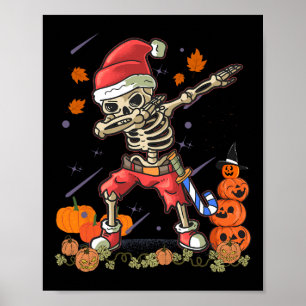Weihnachtslustige Weihnachtslieder zu Halloween-Co Poster